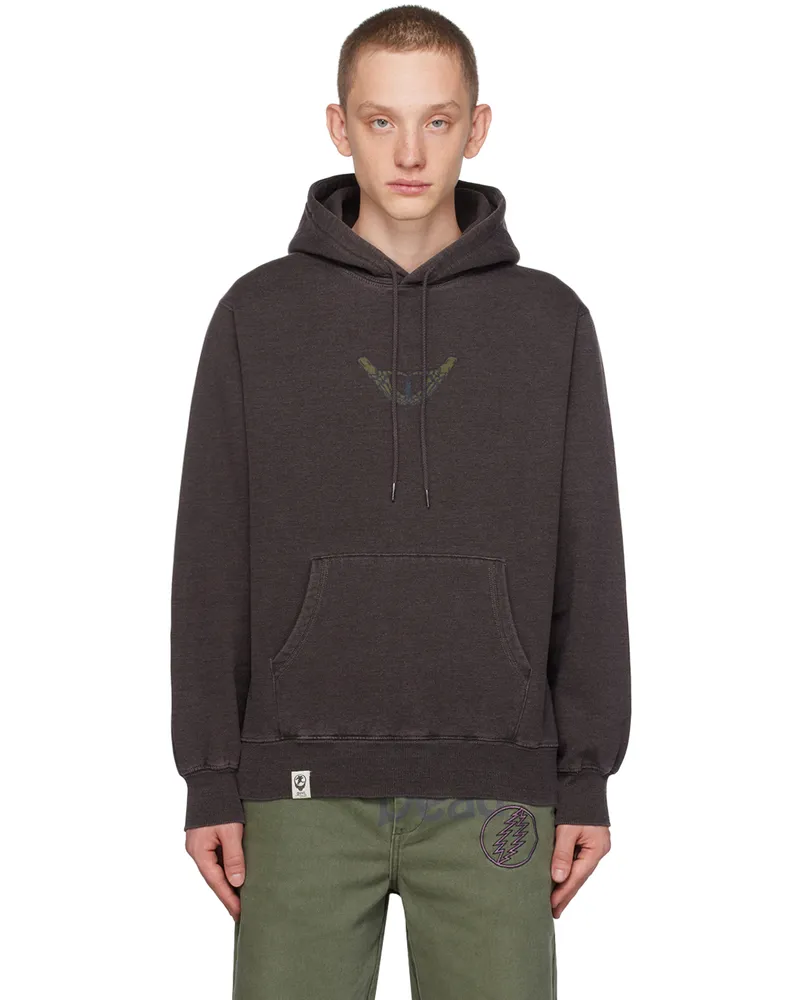 thisisneverthat Black Heart Skeleton Hands Hoodie Off