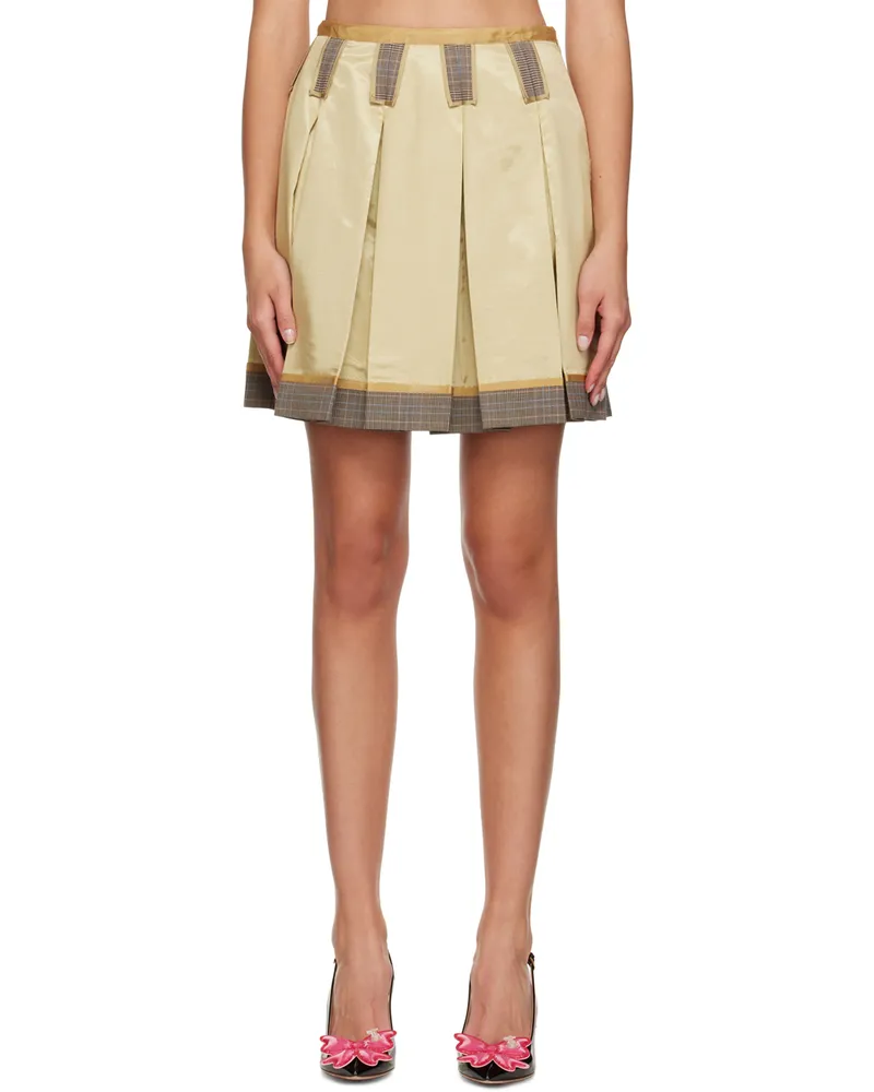 Moschino Beige Inside Out Miniskirt A5092