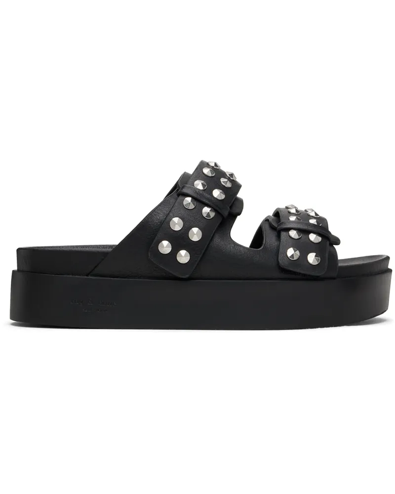 Rag & Bone Black Geo Stud Platform Sandal Blk
