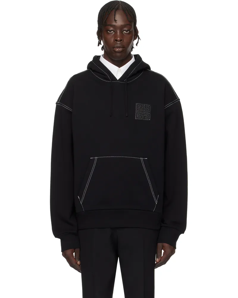 Givenchy Black Boxy Fit Hoodie 004-black