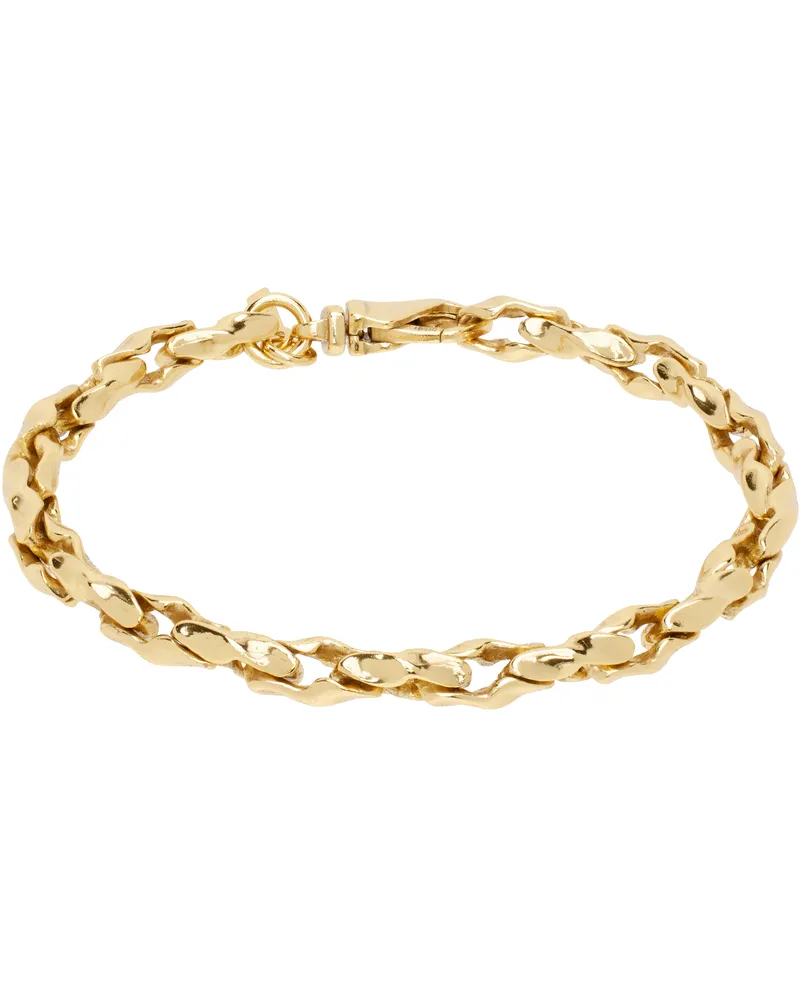 Emanuele Bicocchi Gold Hammered Chain Bracelet Oyp2g