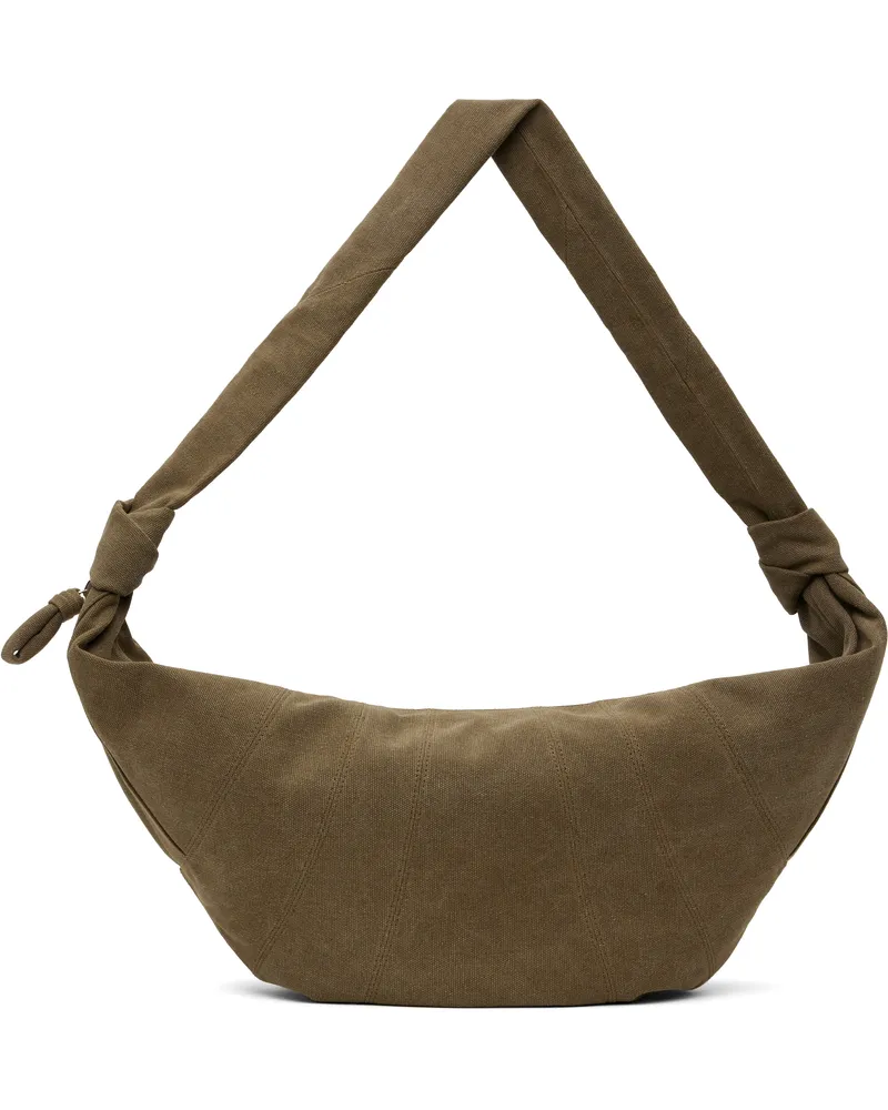 Christophe Lemaire Khaki XL Croissant Bag Bg003