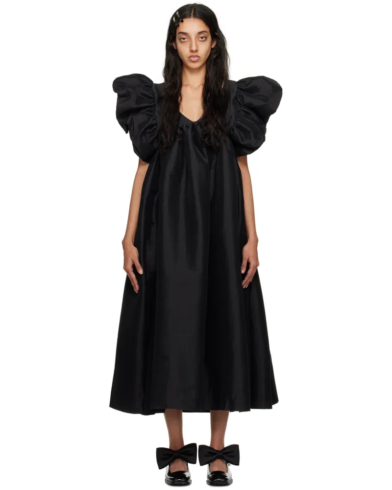 Kika Vargas Black Adriana Maxi Dress Black