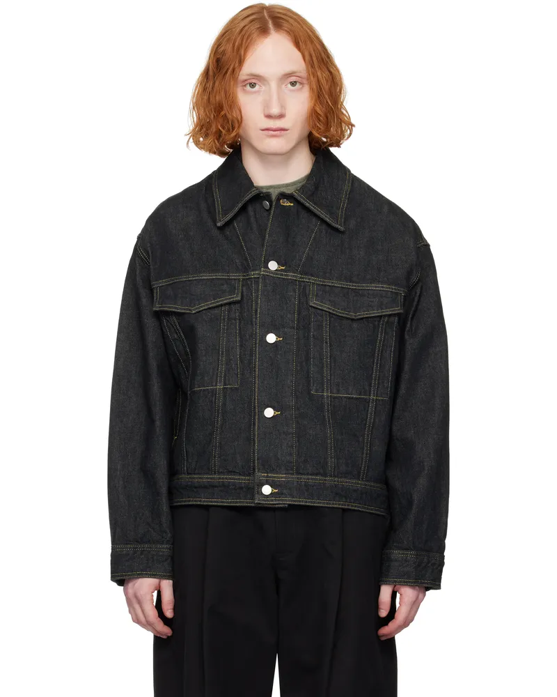 Studio Nicholson Black Stein Denim Jacket Black