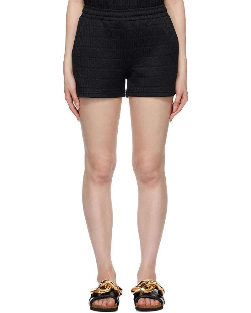Moschino Black Jacquard Shorts A0555