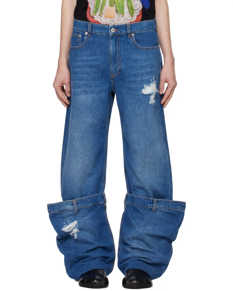 J.W.Anderson SSENSE Exclusive Blue Bucket Jeans 804