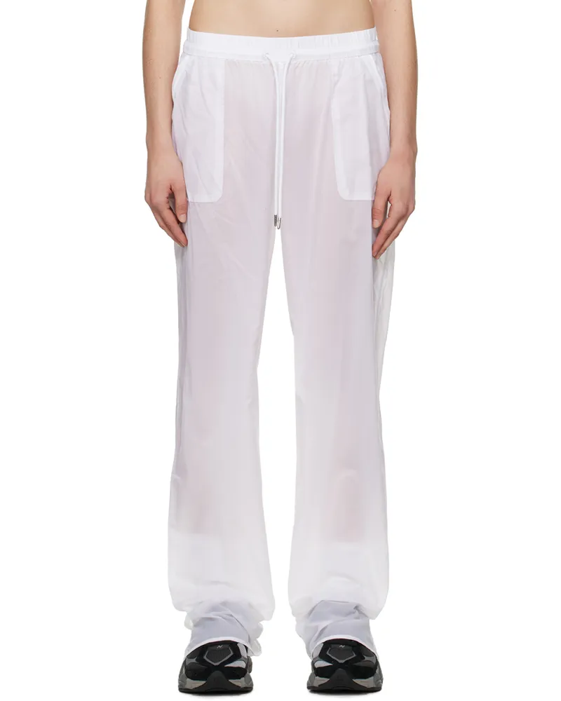 alo White Cloud Nine Trousers White