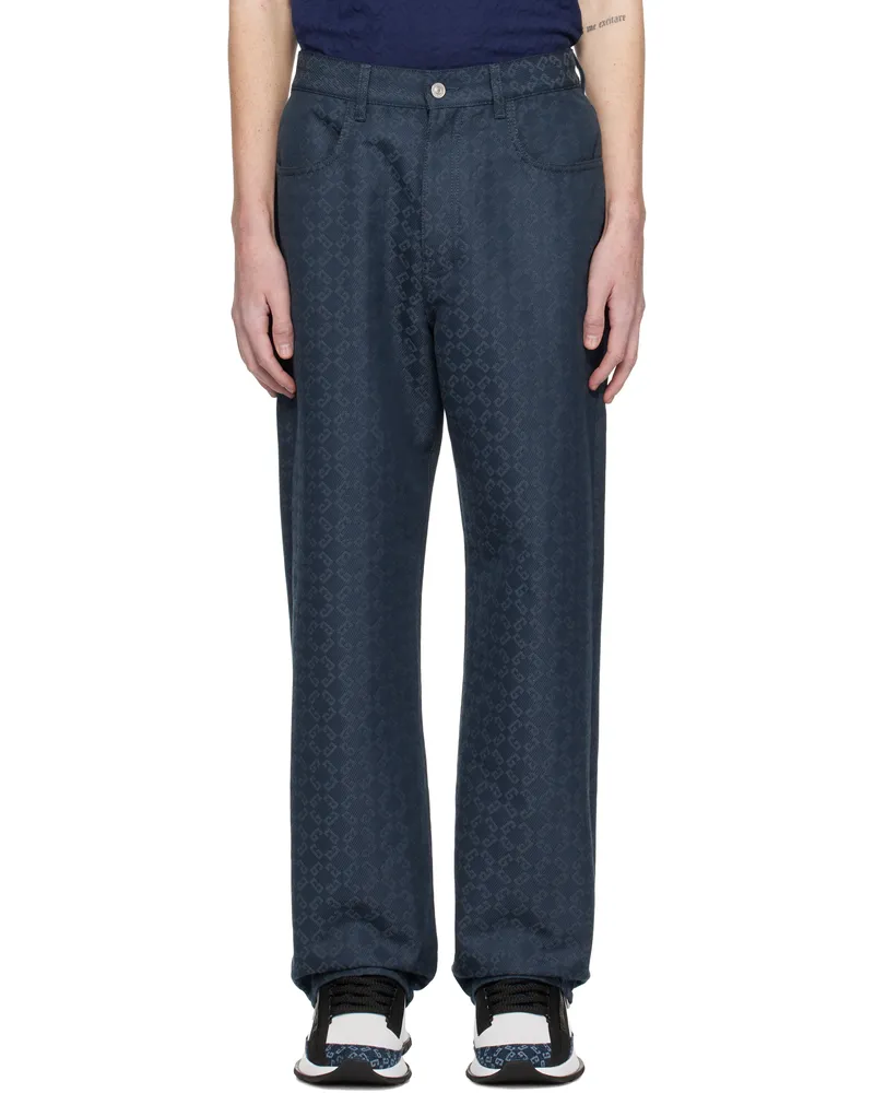 Givenchy Navy Jacquard Jeans 063-grey