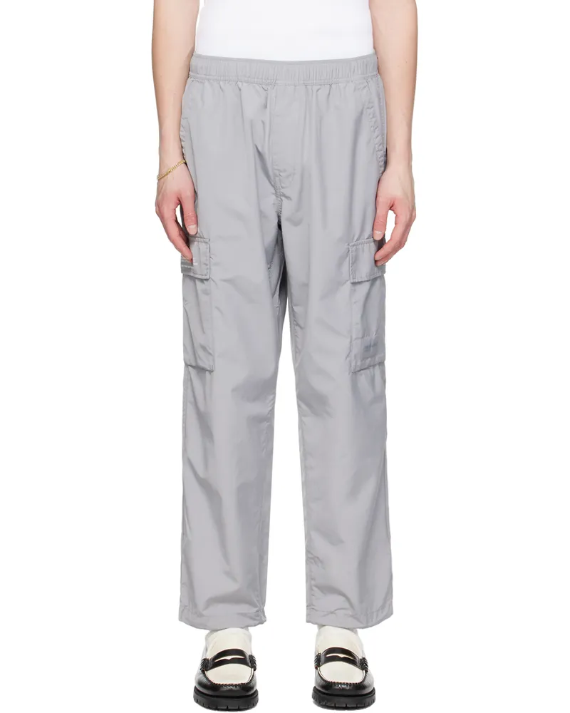 AAPE by A Bathing Ape Gray Patch Cargo Pants Gyl
