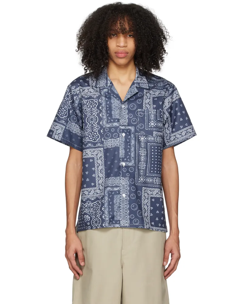 Bather Navy Bandana Shirt Navy