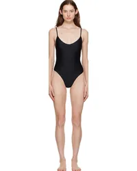 Matteau Black Scoop One-Piece Swimsuit Black