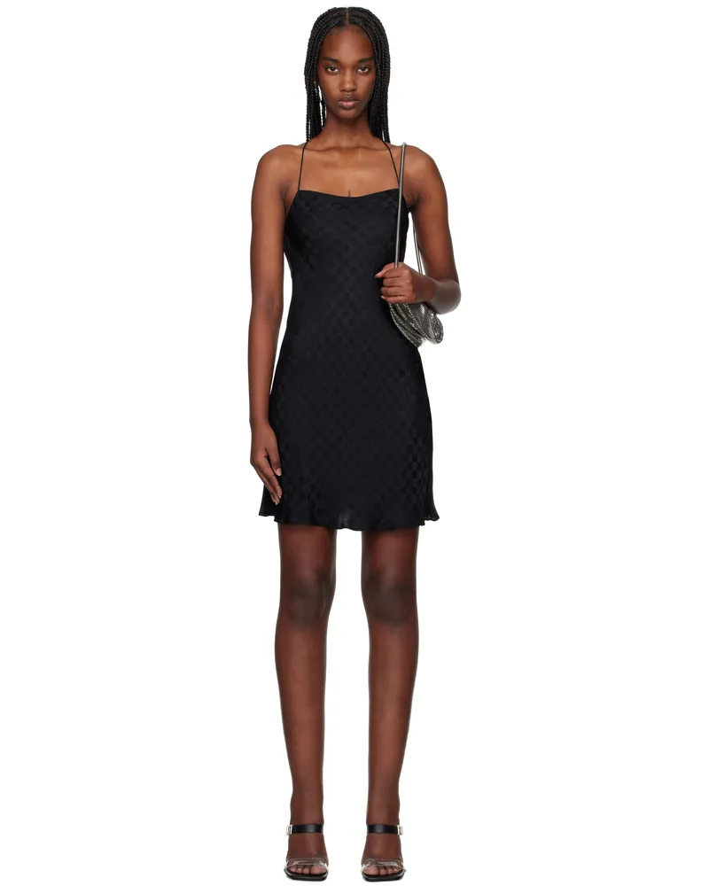 Amiri Black 'MA' Quad Minidress Black
