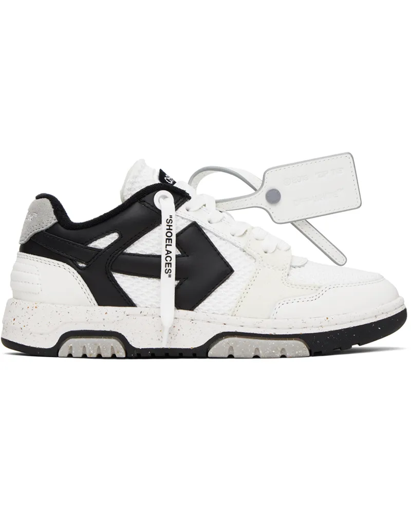 OFF-WHITE White & Black Slim Out Of Office Sneakers White
