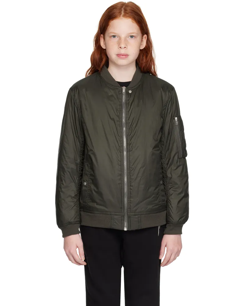 Rick Owens Kids Khaki Porterville Flight Bomber Jacket 75