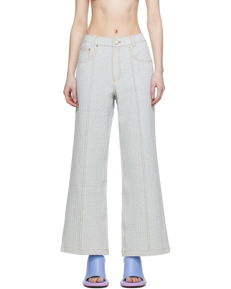 Kijun Blue Waffle Jeans Light