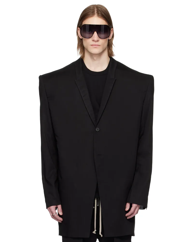 Rick Owens Black Hollywood Rick S Tatlin Blazer 09