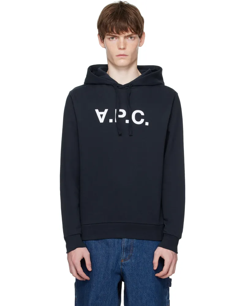 A.P.C. Navy Standard Grand 'VPC' Hoodie Tiq