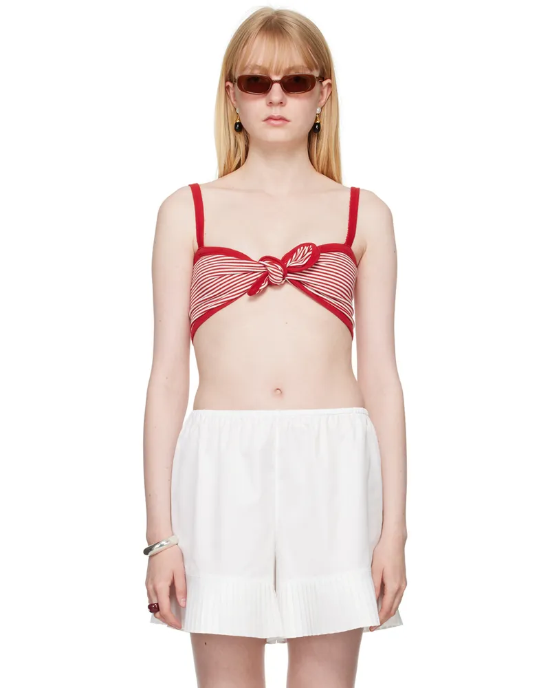 BODE Red Revere Stripe Bra Rdmlt