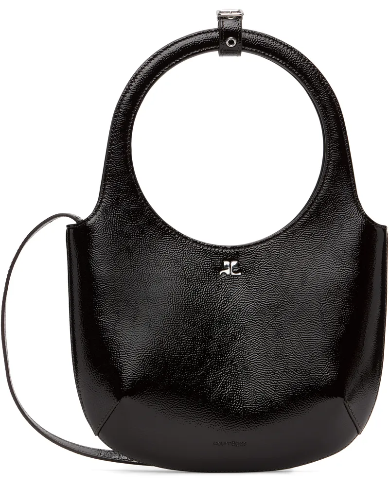 Courrèges Brown Holy Naplack Leather Bag 1146