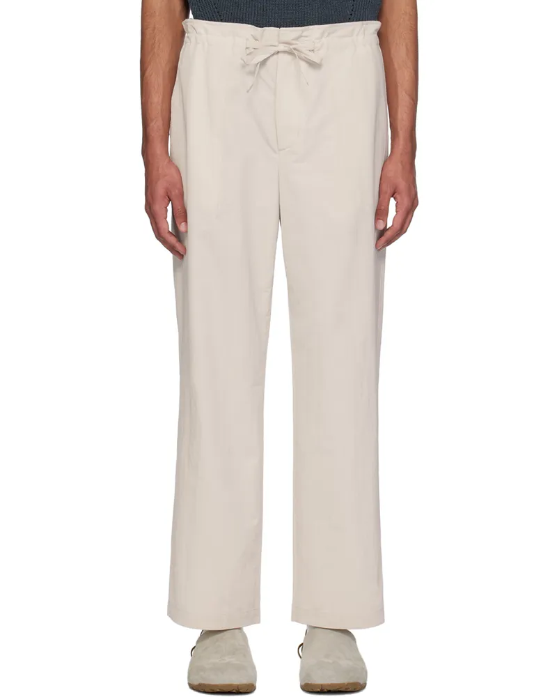 HGBB STUDIO Off-White Jin Trousers Cloud