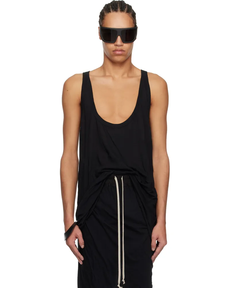 Rick Owens Black Hollywood Lo Cut Tank Top 09