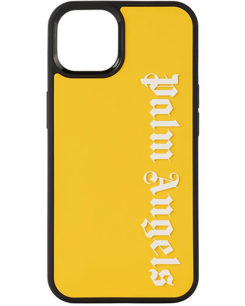 Palm Angels Black & Yellow iPhone 13 Case Yellow
