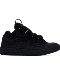 Lanvin Black Curb Sneakers Black