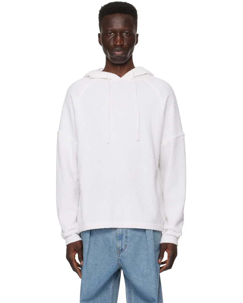 Wooyoungmi Off-White Drawstring Hoodie 514w
