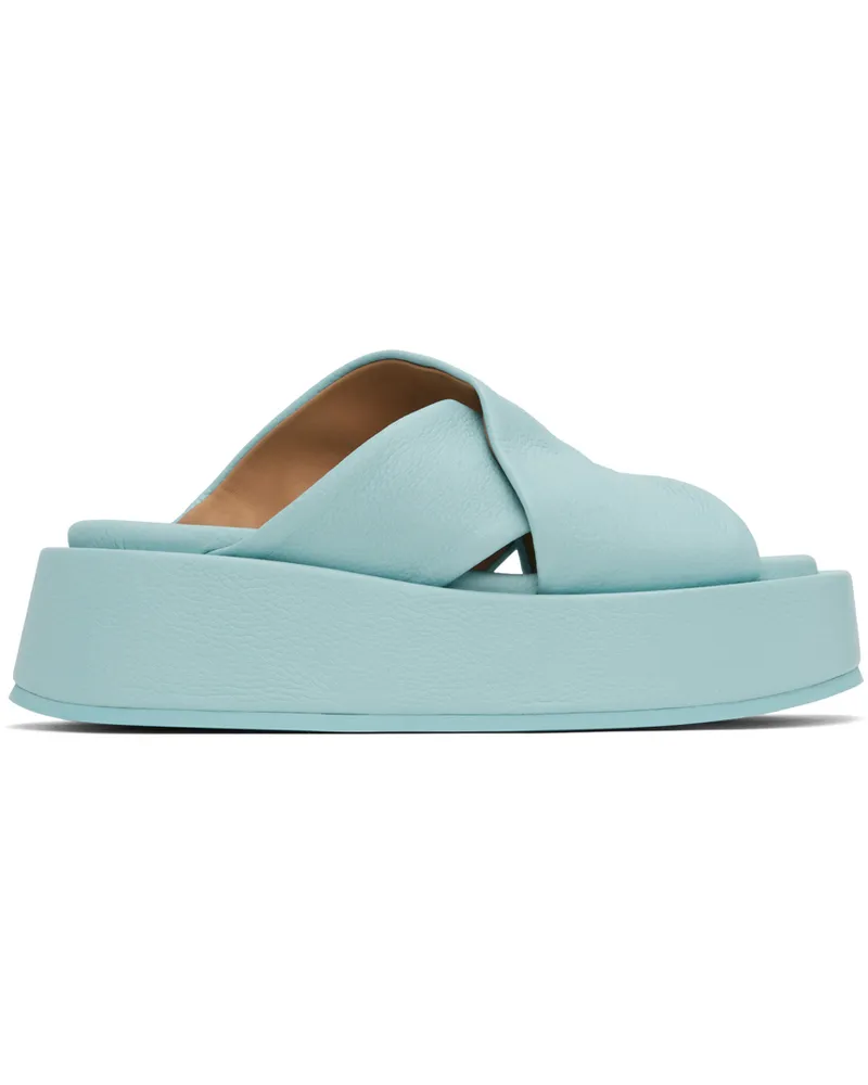 Marsèll Blue Piattaforma Sandals 918