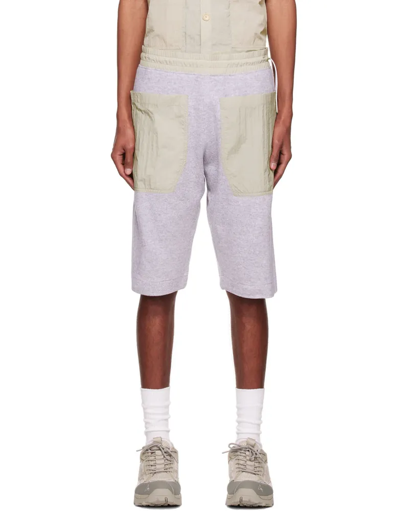 RANRA Gray Cotton Shorts Grey