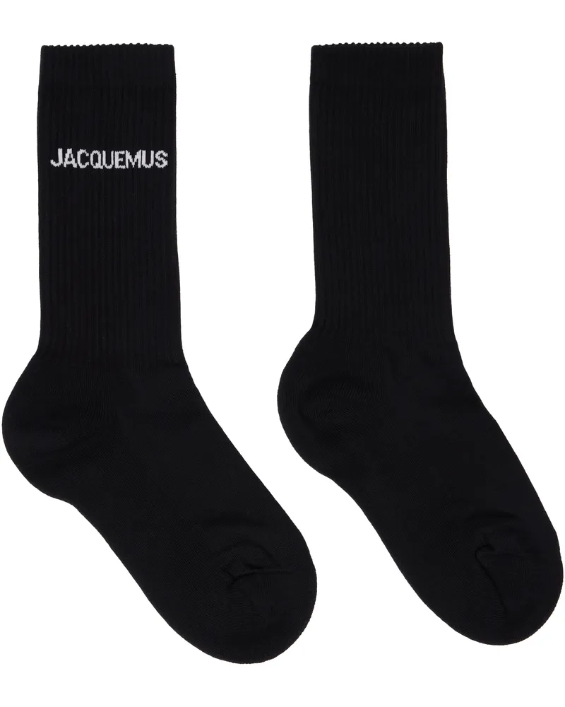 Jacquemus Black Les Classiques 'The Jacquemus' Socks 990
