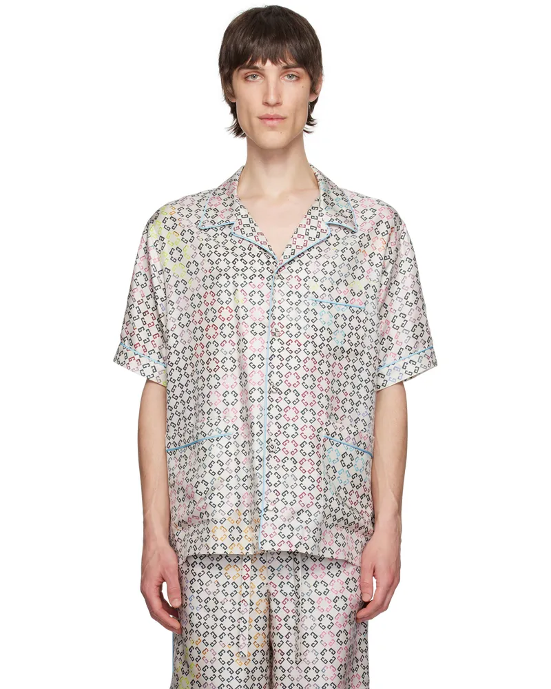 Givenchy Multicolor Monogram 72 Short Sleeve Pyjama Shirt 960-multicolored