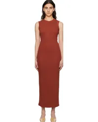 BITE Studios Orange Crewneck Maxi Dress Roasted