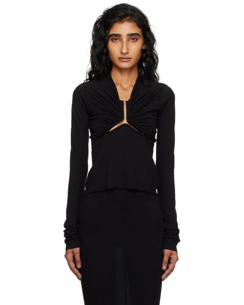 Rick Owens Black Concordians Allanah LS T-shirt 09
