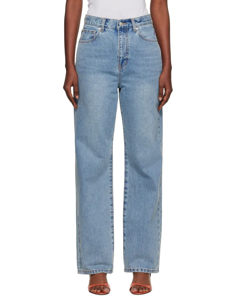 Dunst Blue Essential Straight Full Length Jeans Light