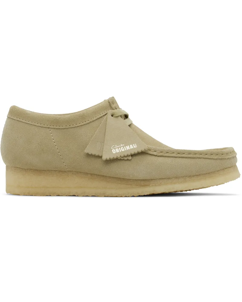 Clarks Taupe Wallabee Derbys Maple