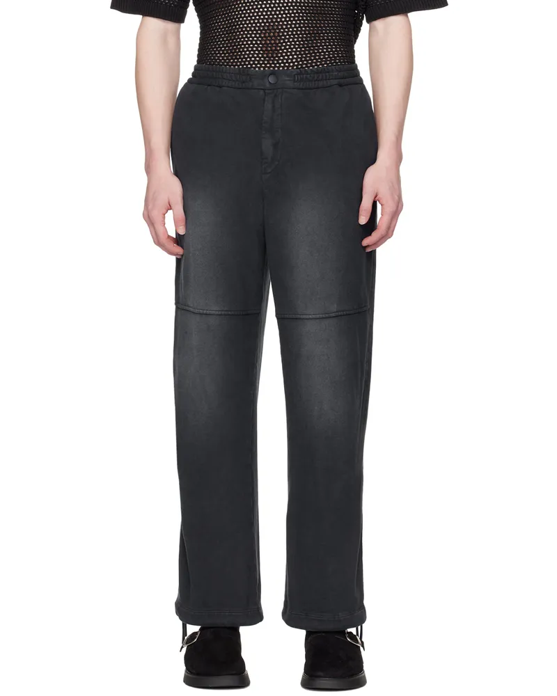 SOLID HOMME Navy Wide Sweatpants 708g
