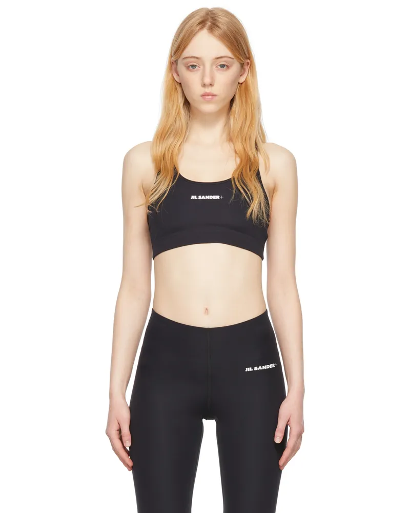 Jil Sander Black Nylon Sport Bra 001
