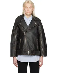 By Malene Birger Black Beatrisse Leather Jacket Black