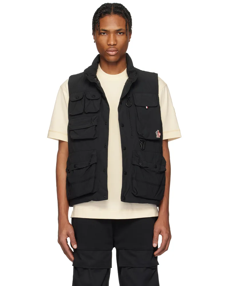 Moncler Black Tongass Down Field Vest 999