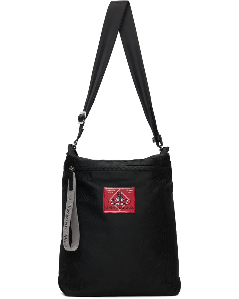 Vivienne Westwood Black Tangled Orb Jacquard Luke Pouch Ss25-n401