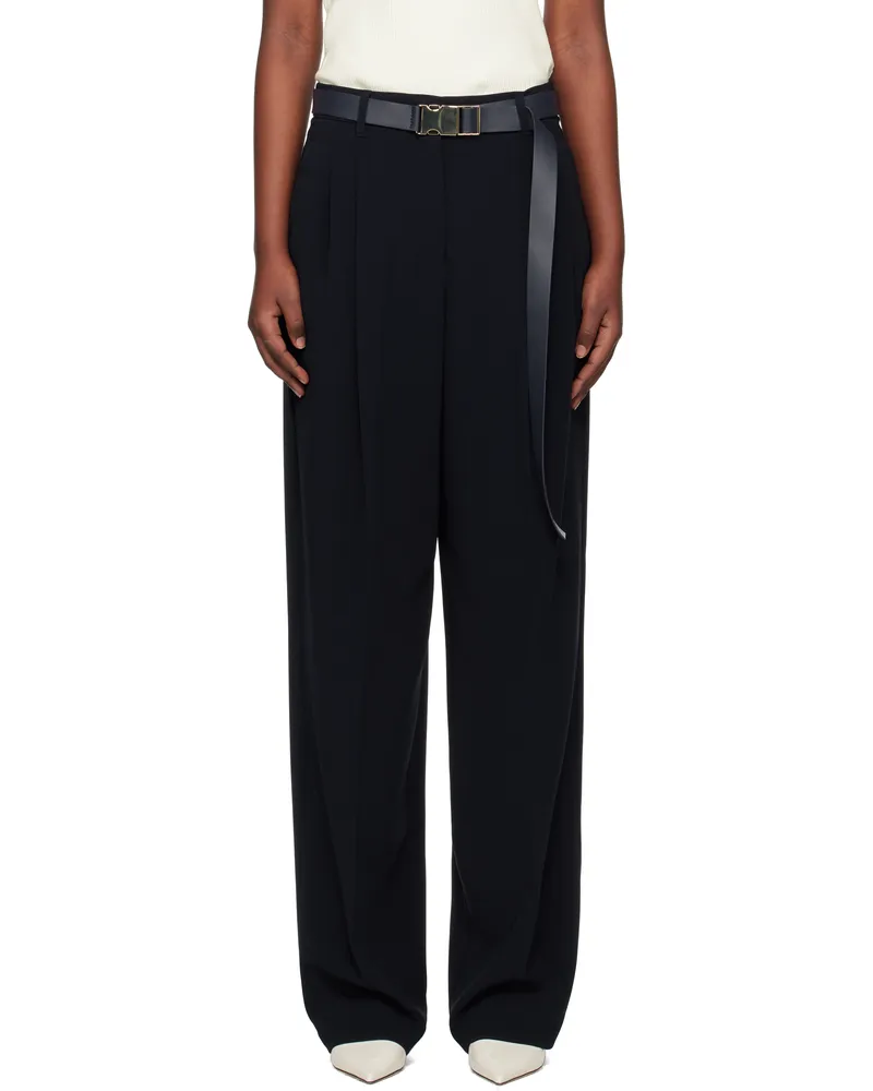 Max Mara Navy Neottia Trousers 005