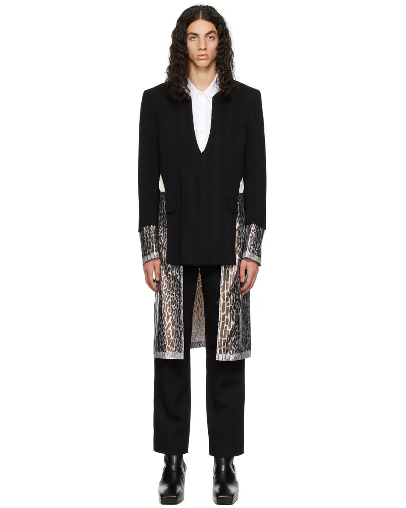 Comme des Garçons Black & Brown Layered Coat 1