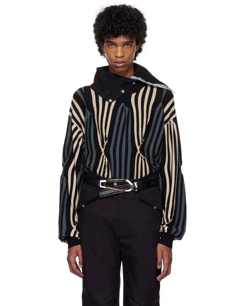 KIKO KOSTADINOV Black & Beige Solix Sweater Black