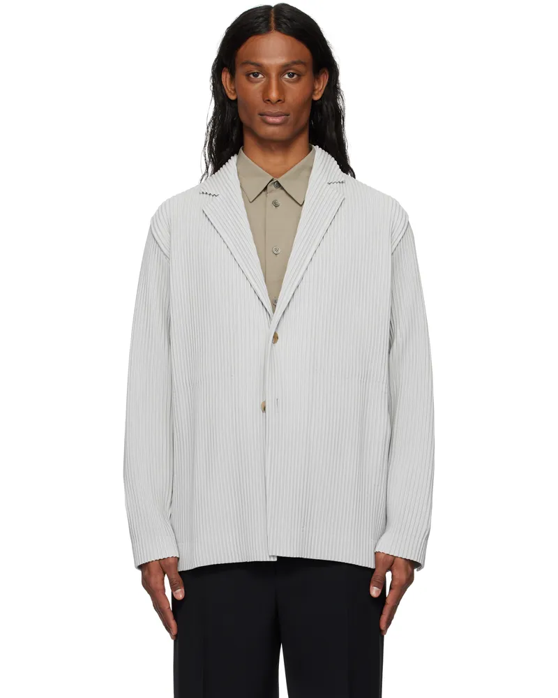 Issey Miyake Gray Basics Blazer 11-light