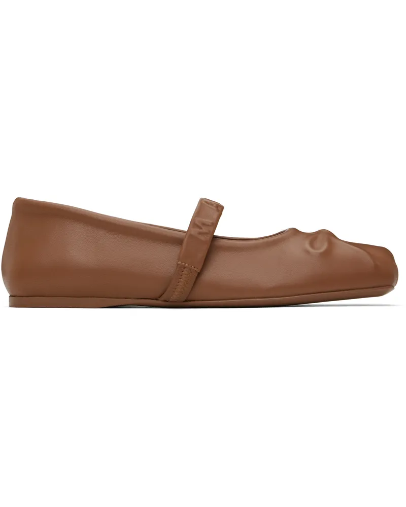 Marni Brown Mary Jane Ballerina Flats 00m81