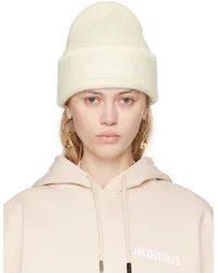 Jacquemus Off-White 'Le bonnet Gros Grain' Beanie Off-white