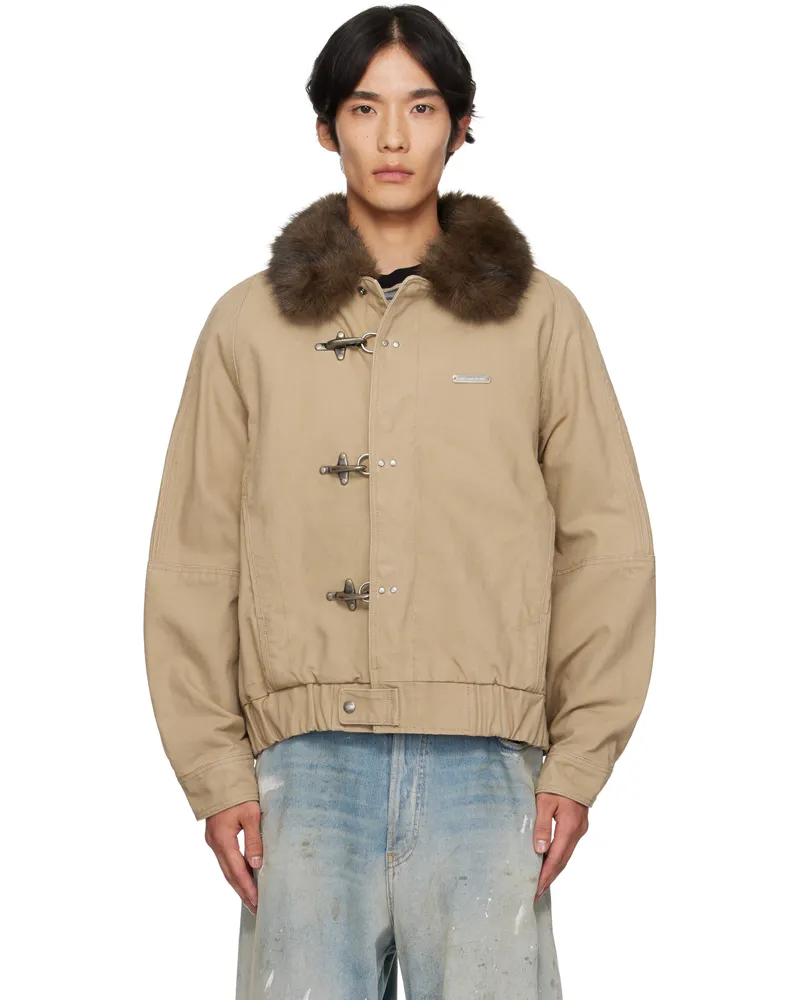 Andersson Bell Beige Ortega Washed Cotton Jacket Bei