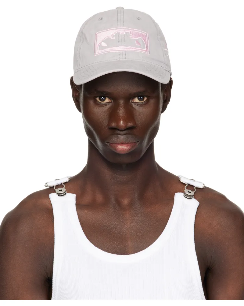 OTTOLINGER Gray & Pink 'Otto' Cap Grey-pink