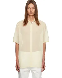 Jil Sander Off-White Spread Collar Shirt -